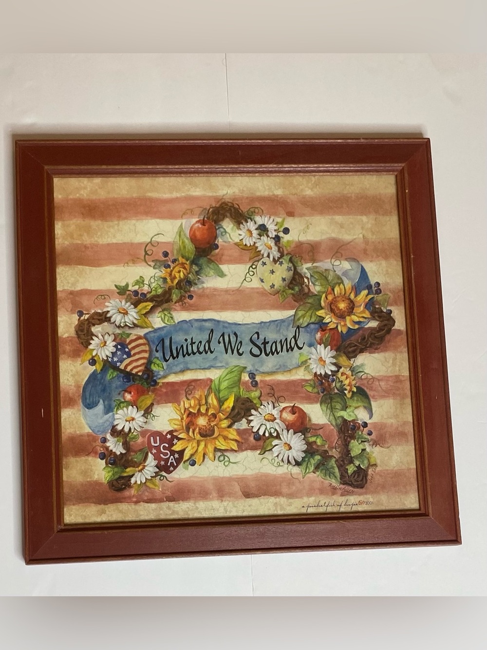 Vintage Home Interior Framed Print βA Pocketful Of Hopeβ 2001 Made In The USA